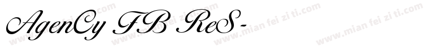 AgenCy FB ReS字体转换